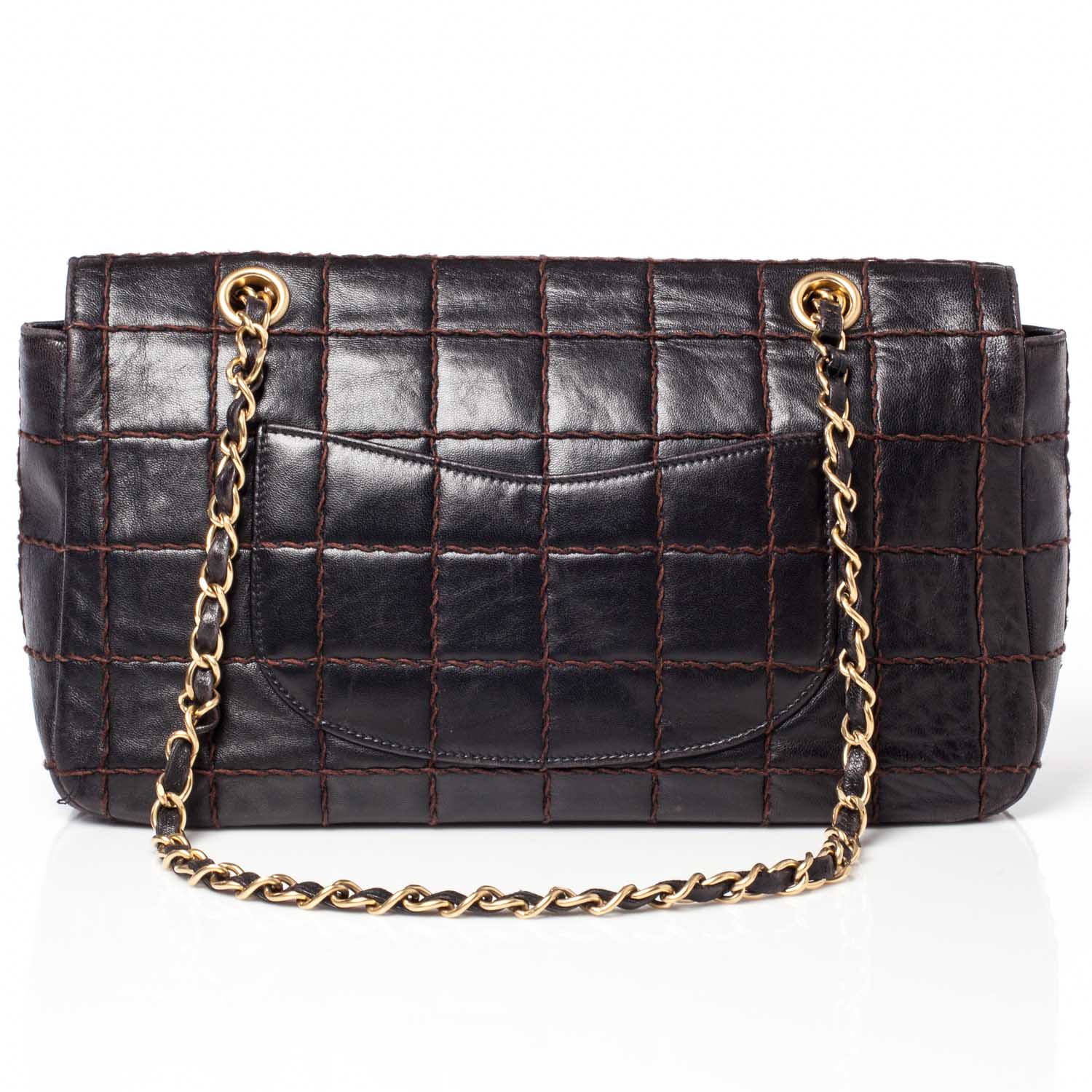 Chanel Lambskin Square Stitched Flap Brown 4 of 11