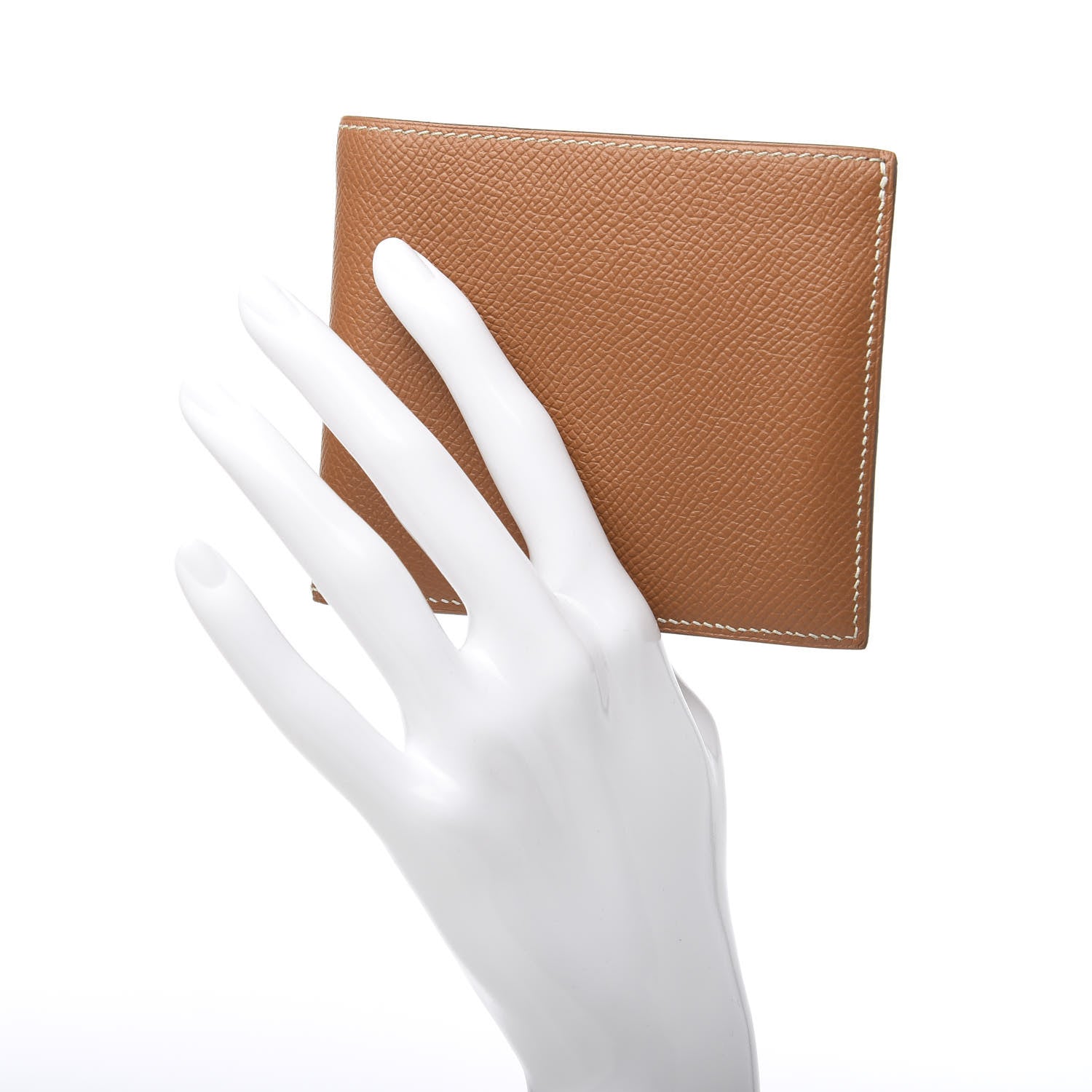 Hermes Epsom MC2 Copernic Compact Colorblock Wallet Gold 2 of 8