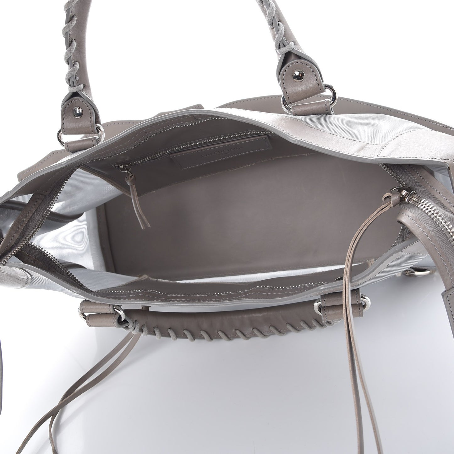 Technical Mesh Vegetable Calfskin Classic Silver Hardware City Gris Ardoise Gris Pyrite