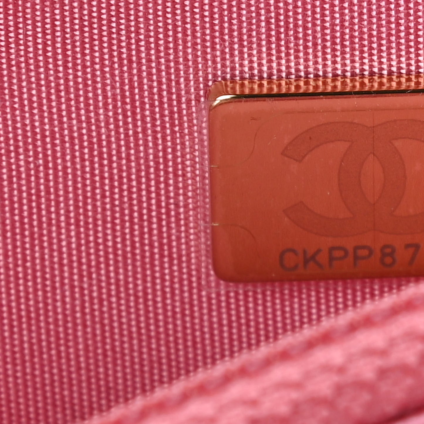 Lambskin Quilted Chanel 19 Wallet On Chain WOC Pink