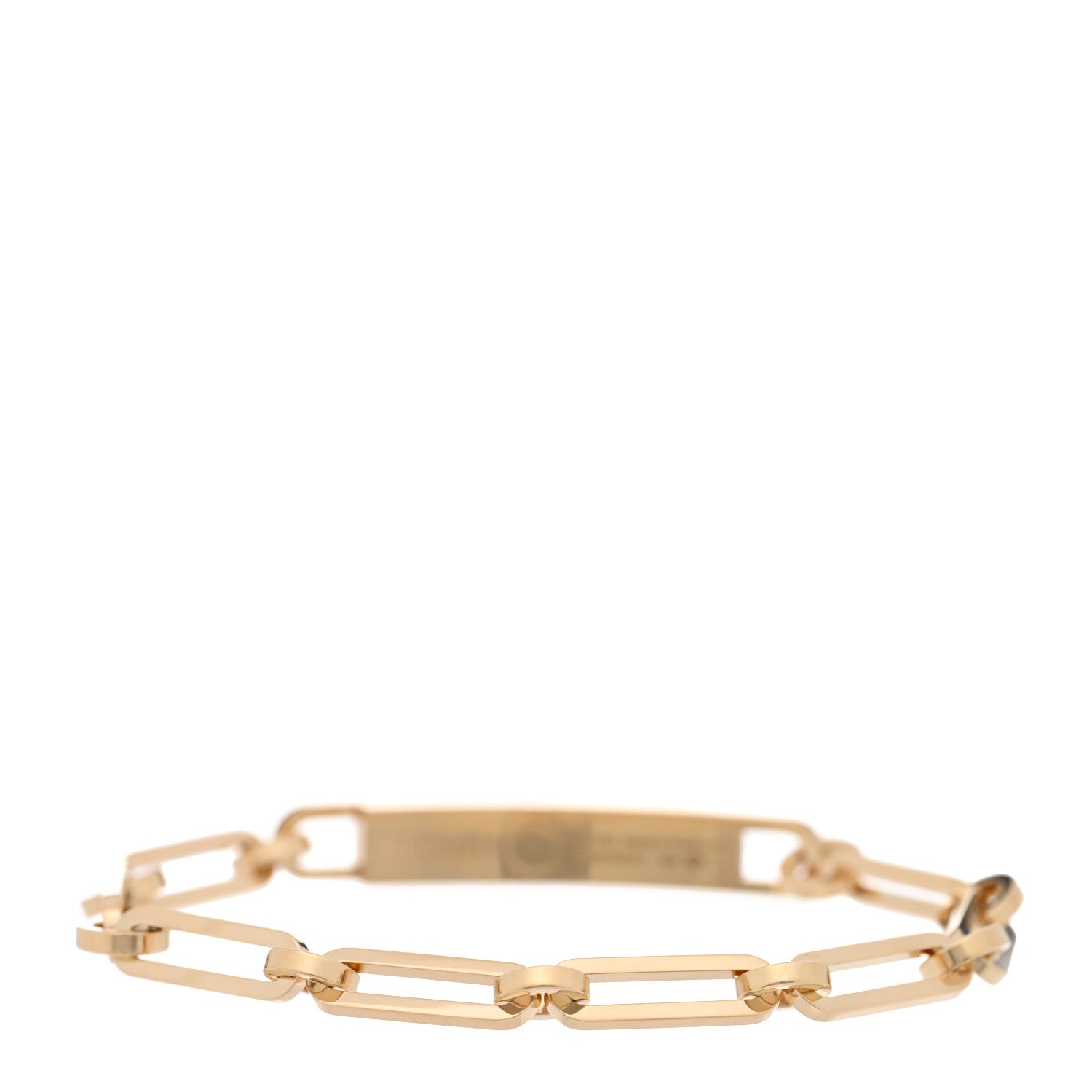 Hermes 18K Yellow Gold Diamond Pave PM Kelly Chaine Bracelet SH 2 of 4