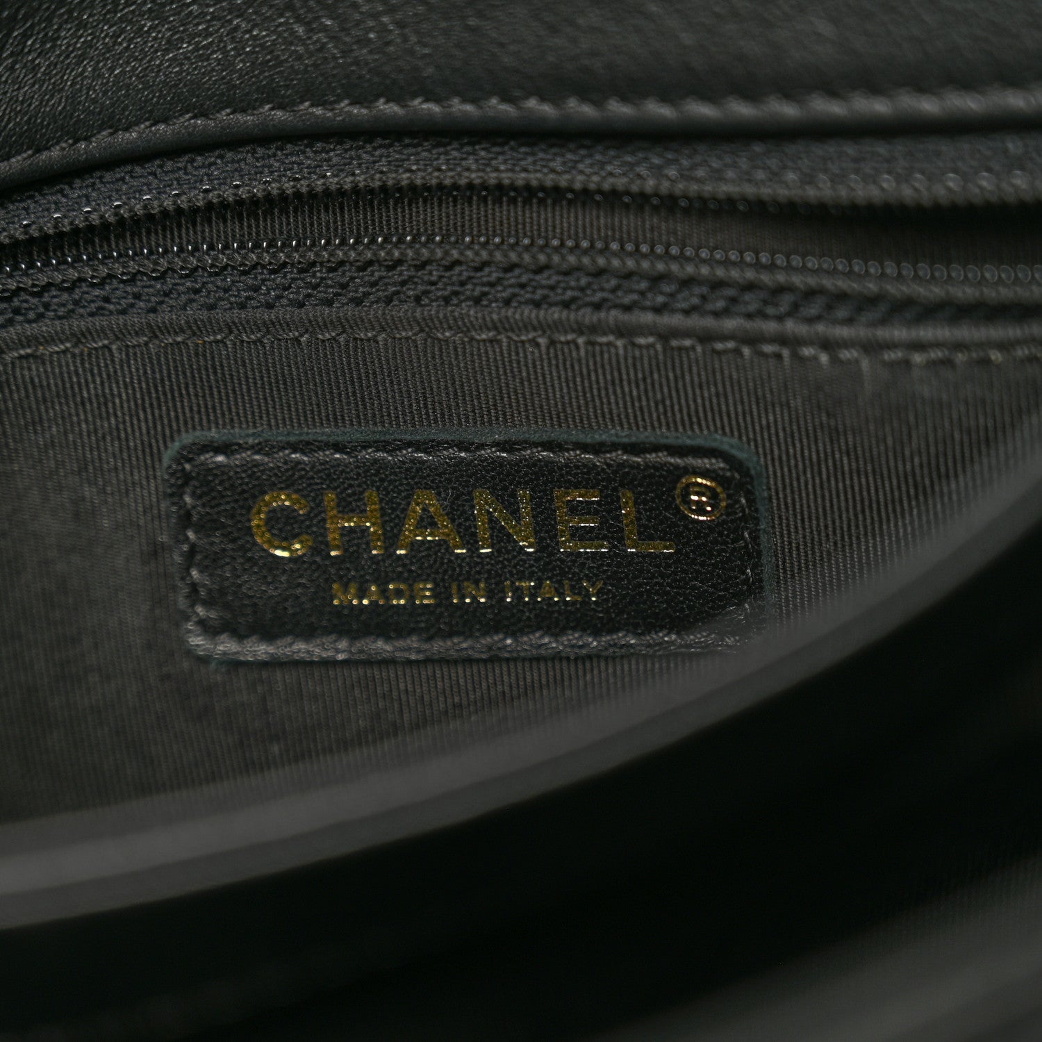 Chanel Grained Calfskin Small Chevron Chic Top Handle Flap Black 6 of 11