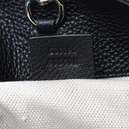 Gucci Pebbled Calfskin Medium Soho Chain Shoulder Bag Black 6 of 9