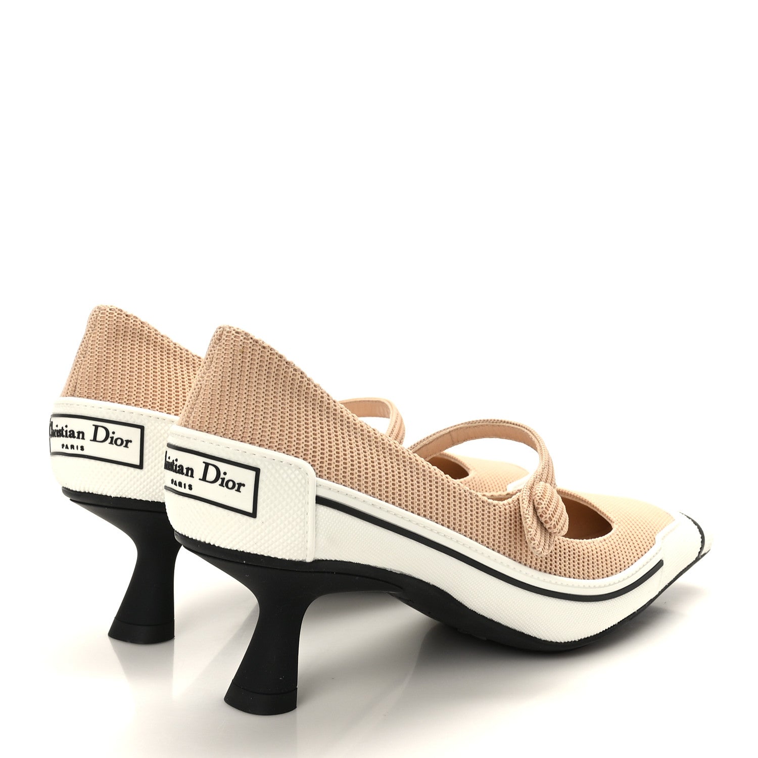 Christian Dior Technical Canvas Rubber D-Motion 55mm Pumps 36.5 Nude 4 of 9