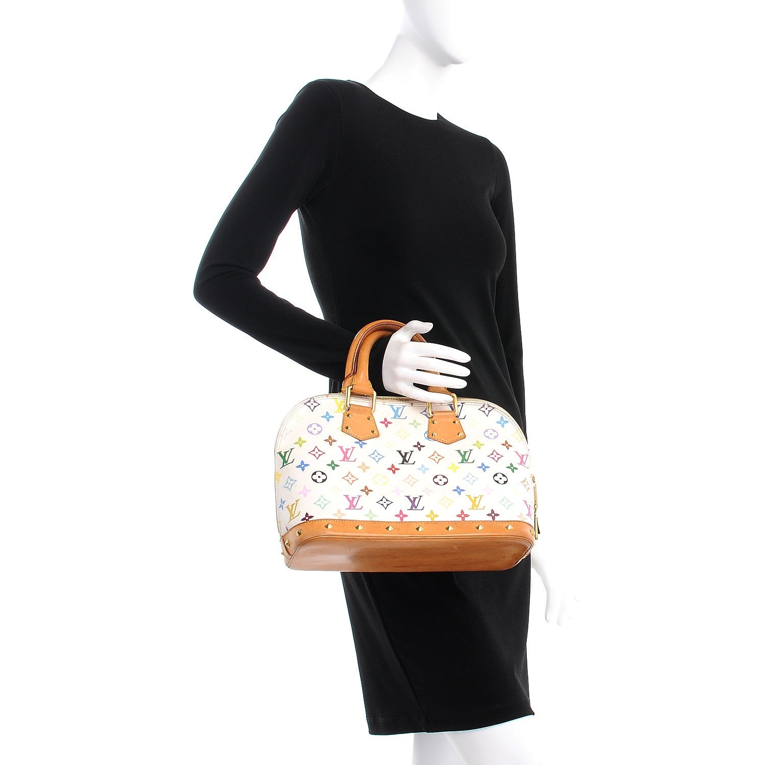 Louis Vuitton Monogram Multicolor Alma White 2 of 13