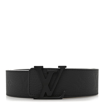 Louis Vuitton Taurillon Calfskin 40mm LV Initiales Reversible Belt 110 44 Black 1 of 7