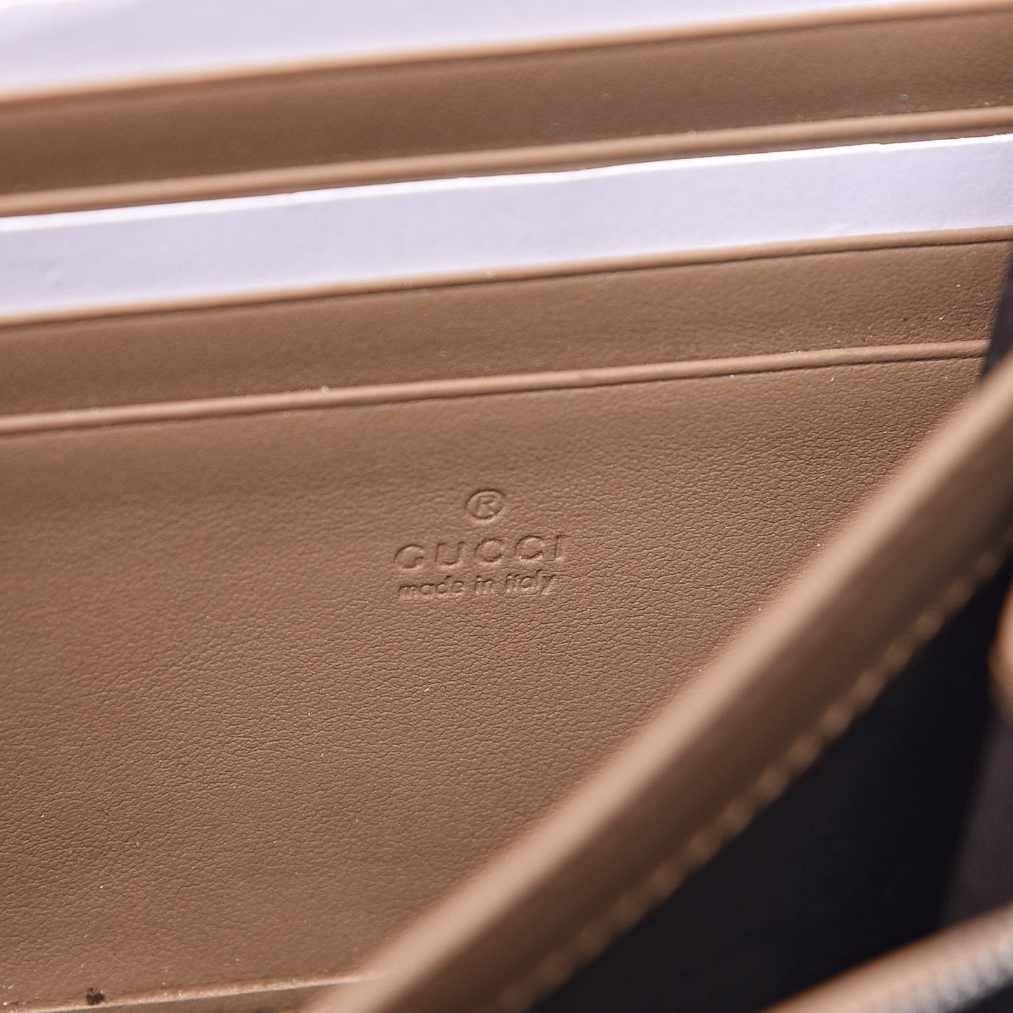 GG Supreme Monogram Mini Dionysus Chain Wallet Beige Taupe