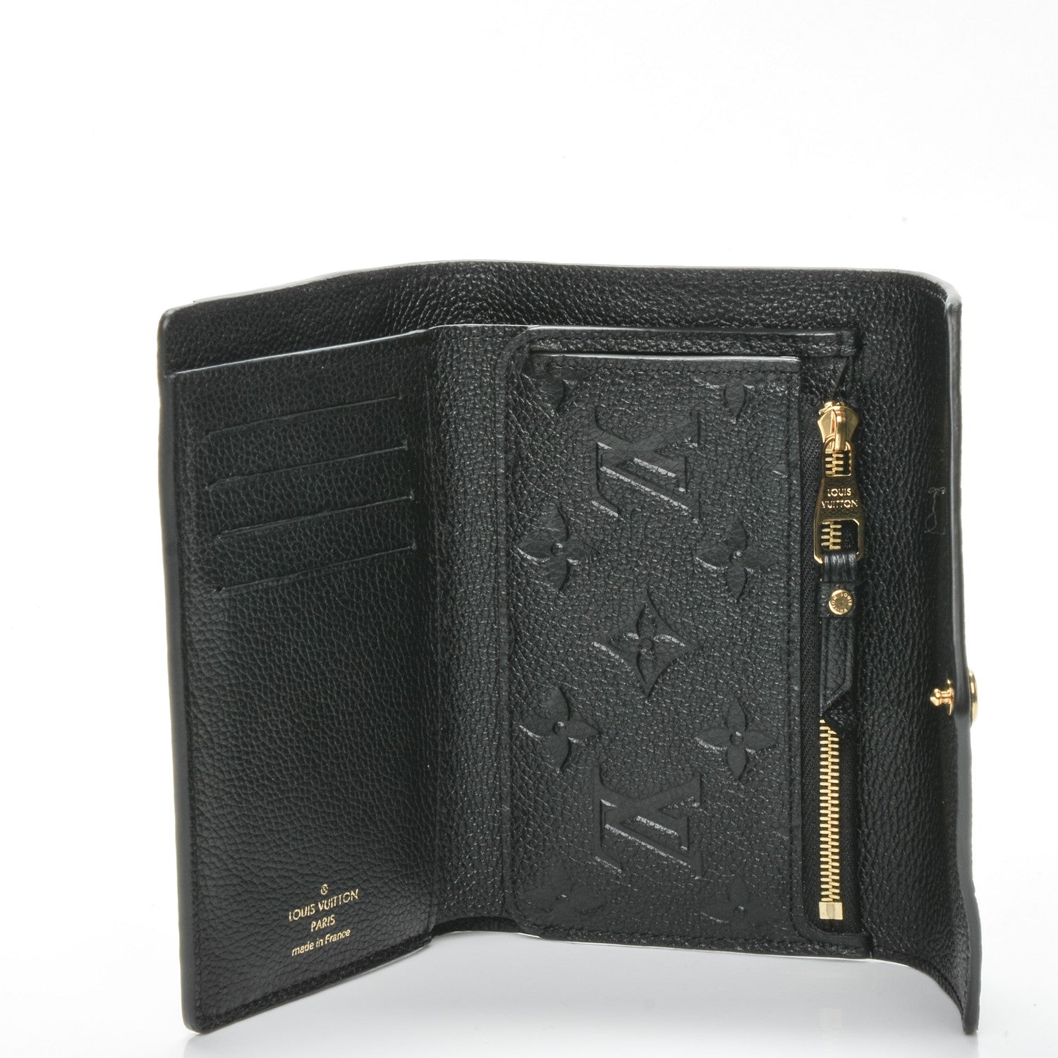 Louis Vuitton Empreinte Compact Curieuse Wallet Black 5 of 7