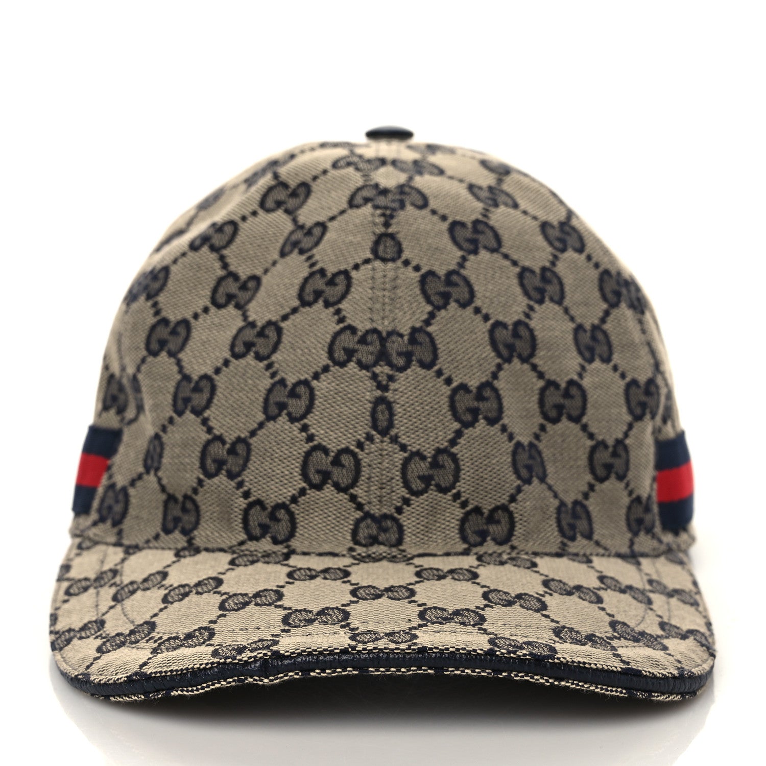 Gucci Monogram Web Baseball Hat L Beige Blue 2 of 8