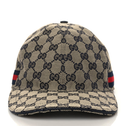 Gucci Monogram Web Baseball Hat L Beige Blue 2 of 8