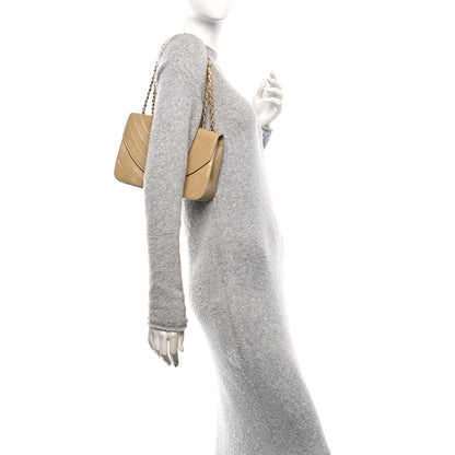 Chanel Lambskin Ribbon Stitched Flap Beige 2 of 11