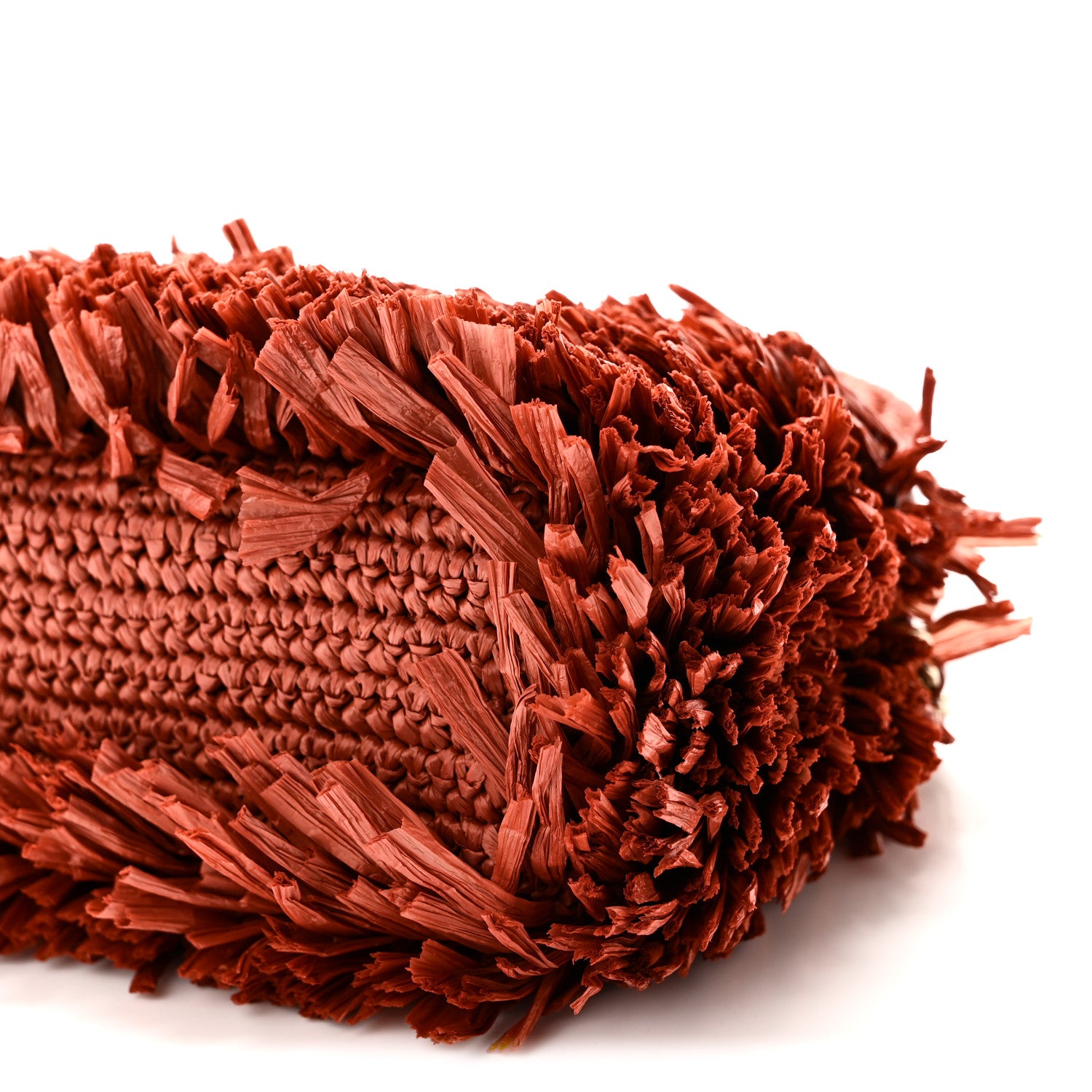Chanel Raffia Fringe Nano Kelly Shopper Red 10 of 10