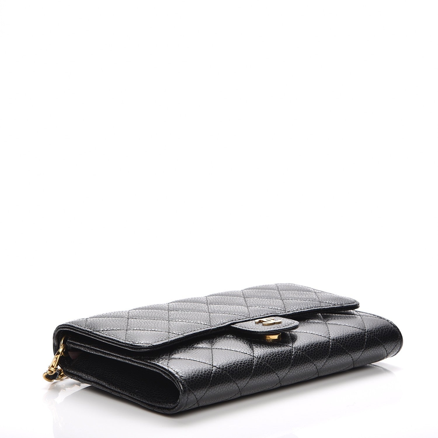 Chanel Caviar Quilted Wallet on Removable Chain Black 7 of 15