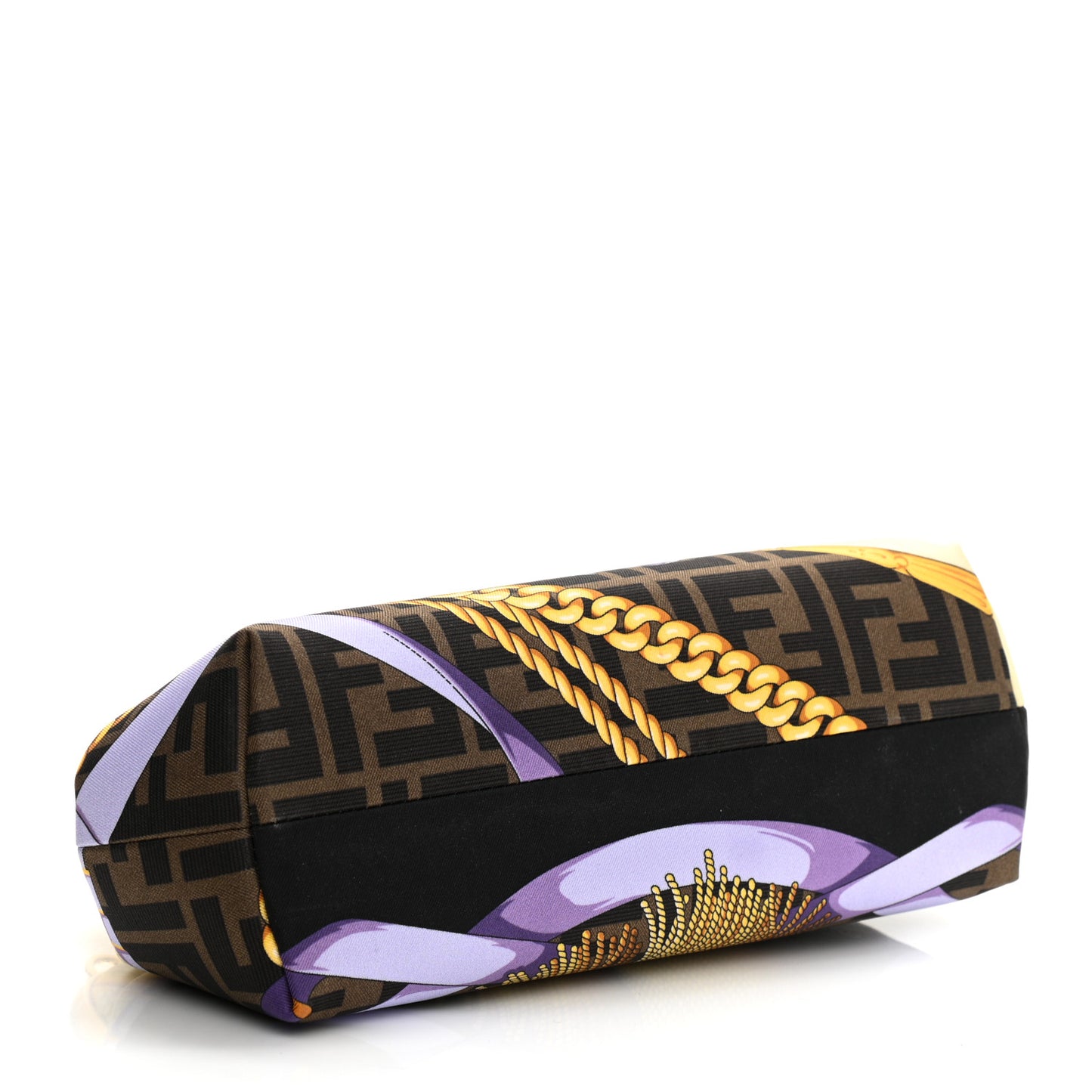X VERSACE Silk Fendace FF Fans Small Fendi First Tobacco Moro Black Multicolor