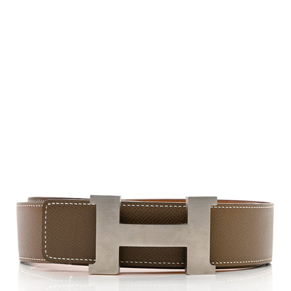 Hermes Epsom 38mm Constance H Belt 100 Gold Etoupe 2 of 9