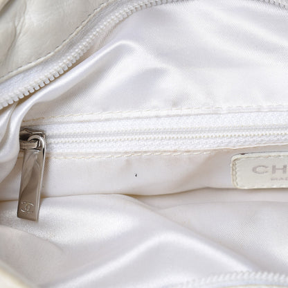 Chanel Lambskin Woven Medium Ultimate Soft Sombrero Hobo White 8 of 20