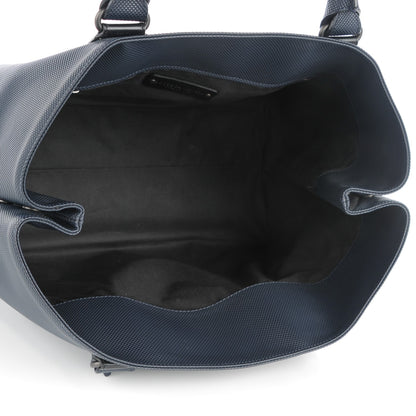 Bottega Veneta Rubberized Canvas Marco Polo Tote Dark Navy 5 of 8