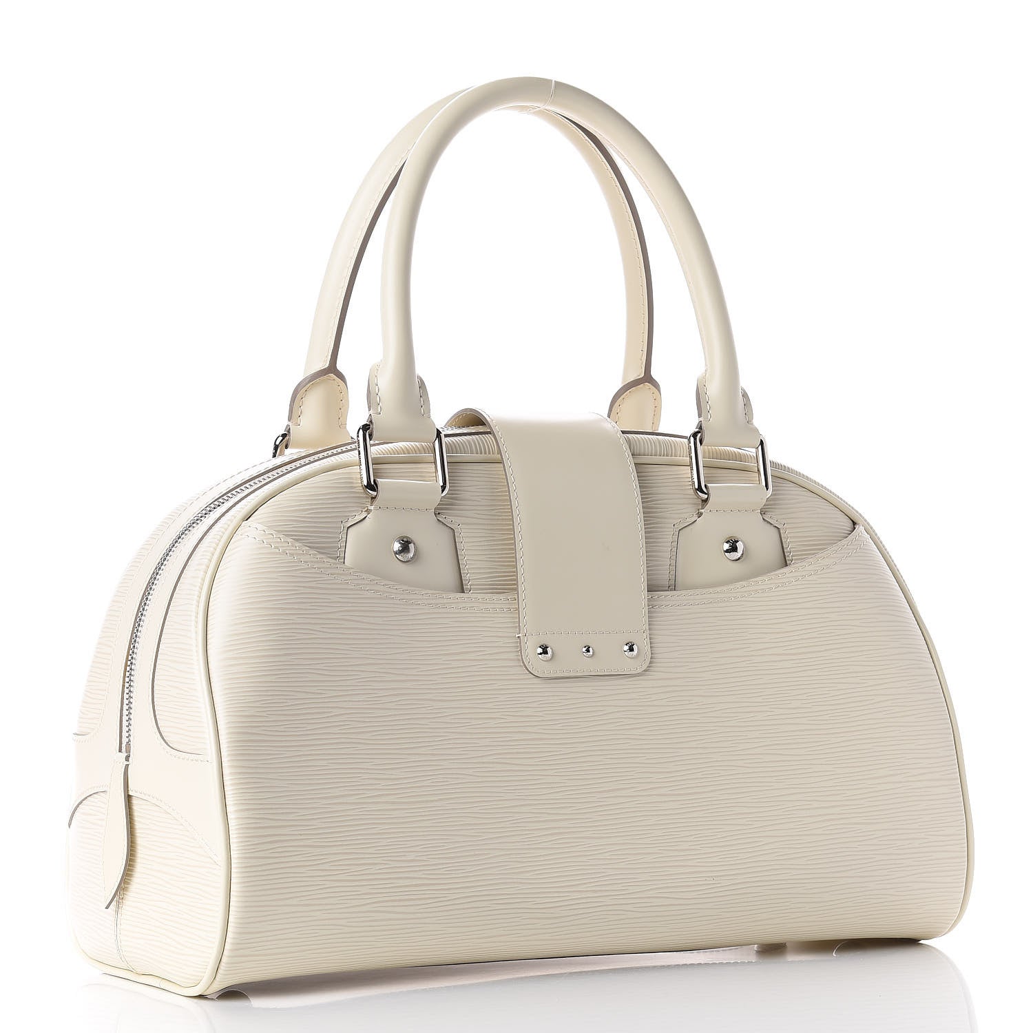 Louis Vuitton Epi Bowling Montaigne GM Ivory 3 of 10