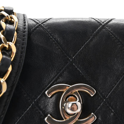 Chanel Calfskin Quilted Flap Waist Belt Bag 70 28 Black 9 of 11