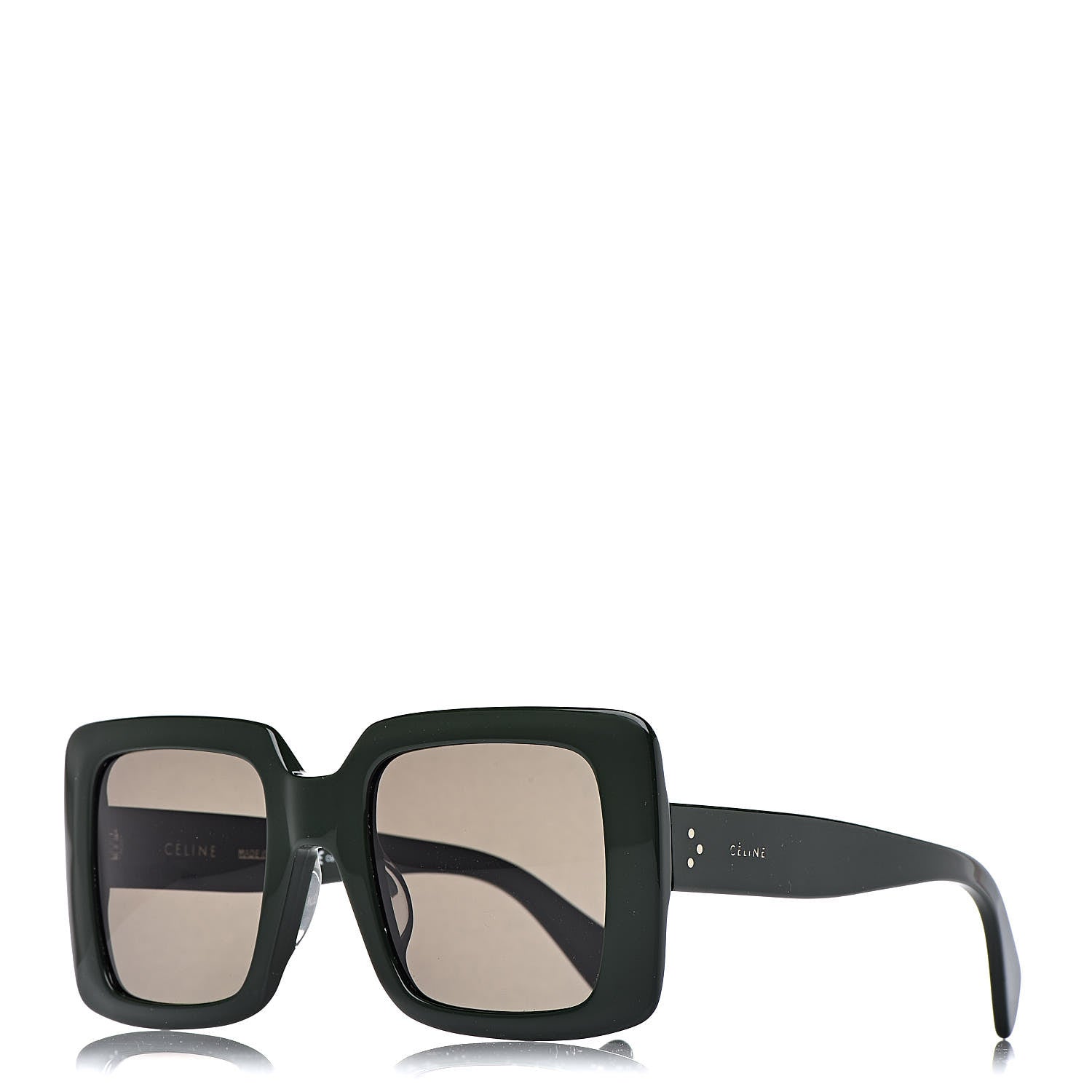 Celine Square Sunglasses CL 41094/S Dark Green 1 of 7