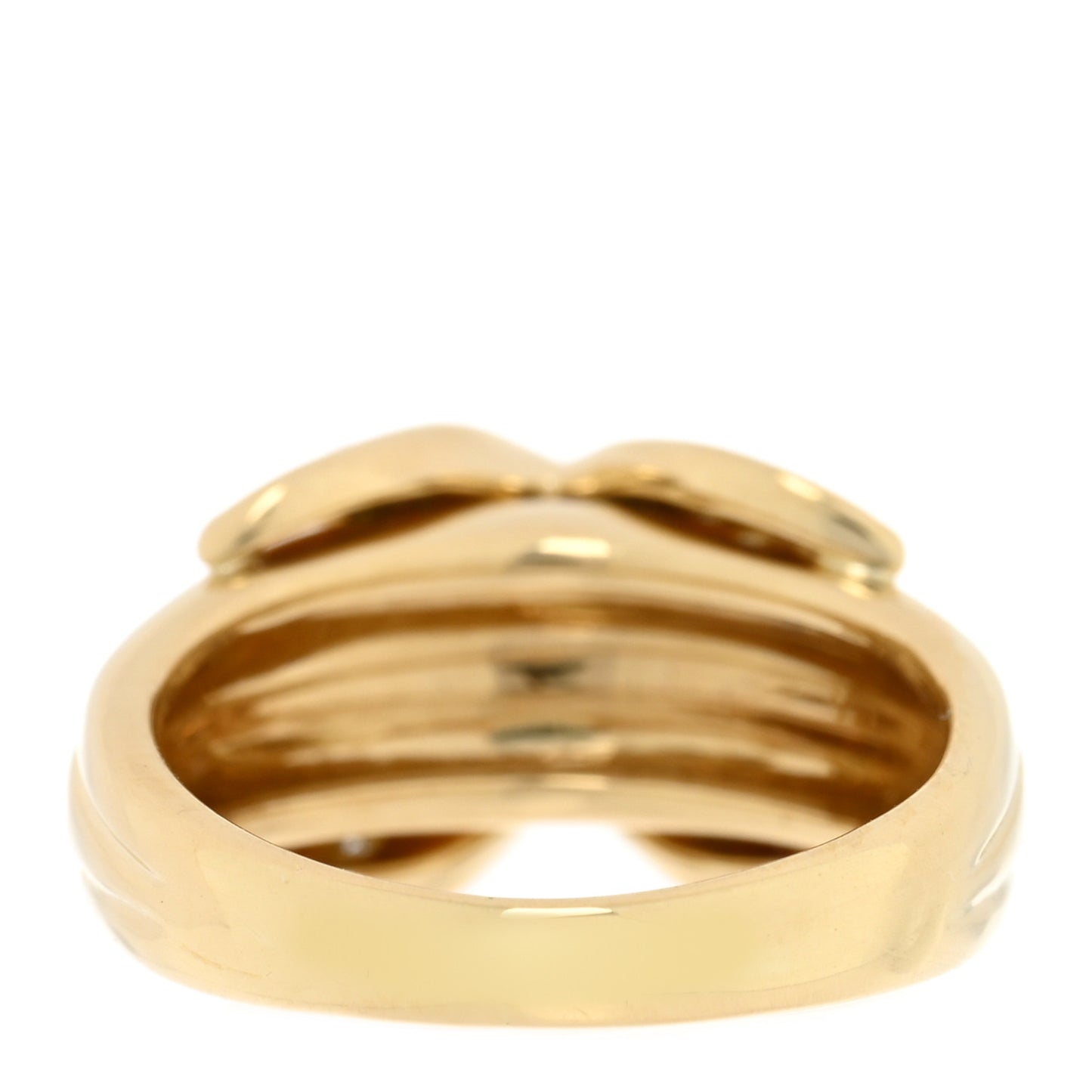 18K Yellow Gold Diamond Signature X Ring 44 3