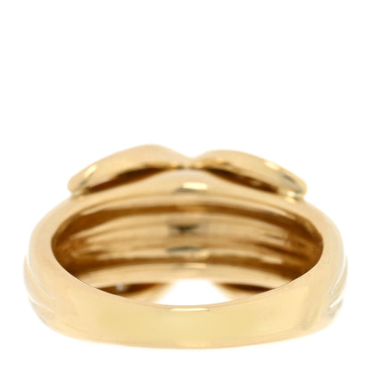 Tiffany 18K Yellow Gold Diamond Signature X Ring 44 3 3 of 4