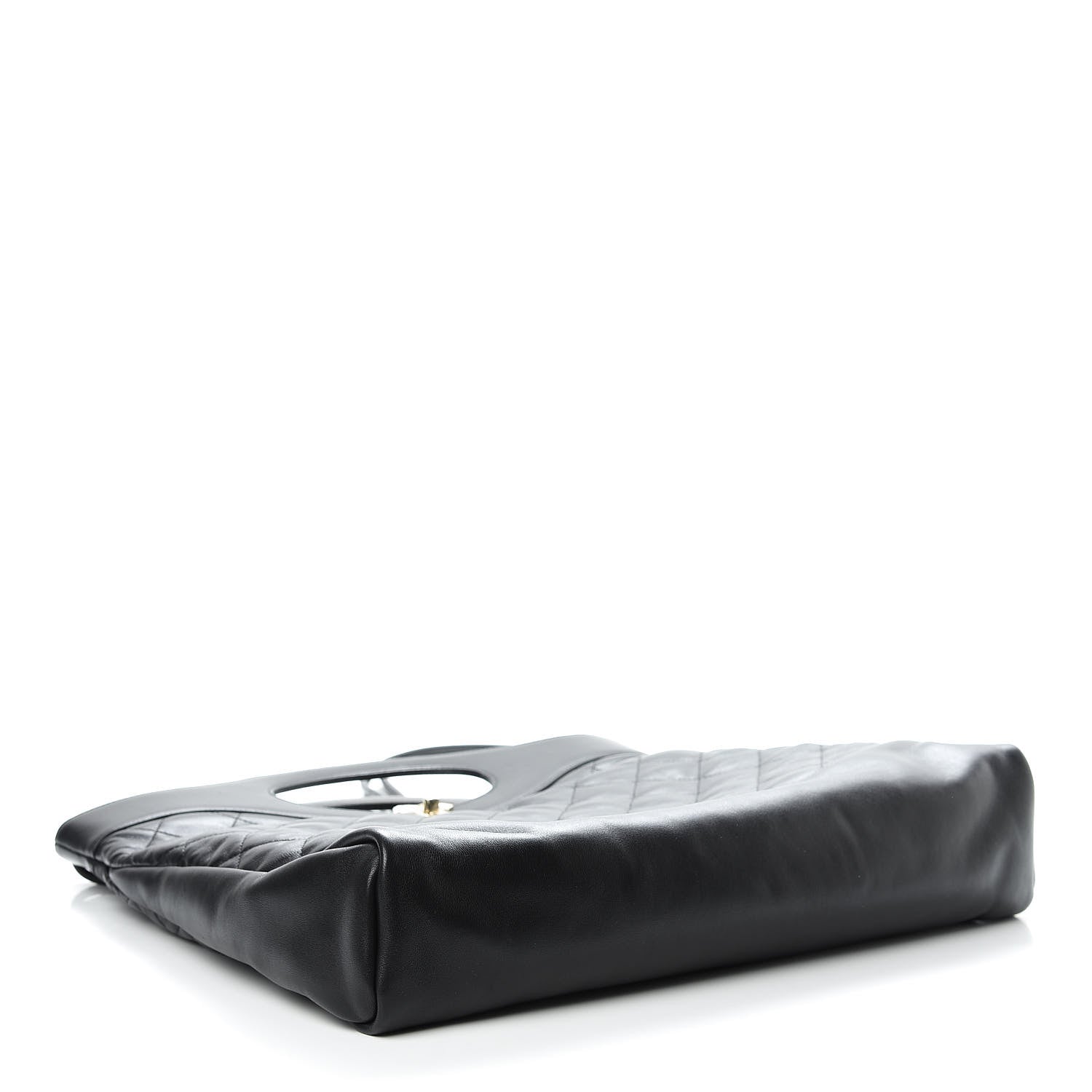 Chanel Lambskin Quilted Large 31 Shopping Bag Black 4 of 11