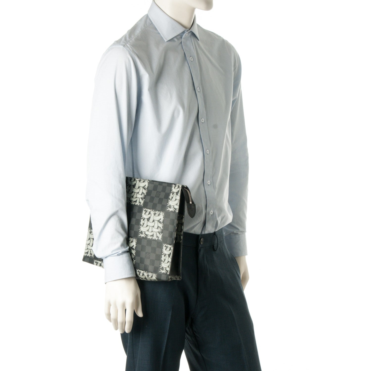 Louis Vuitton Damier Graphite Rope Pochette Voyage White 2 of 7