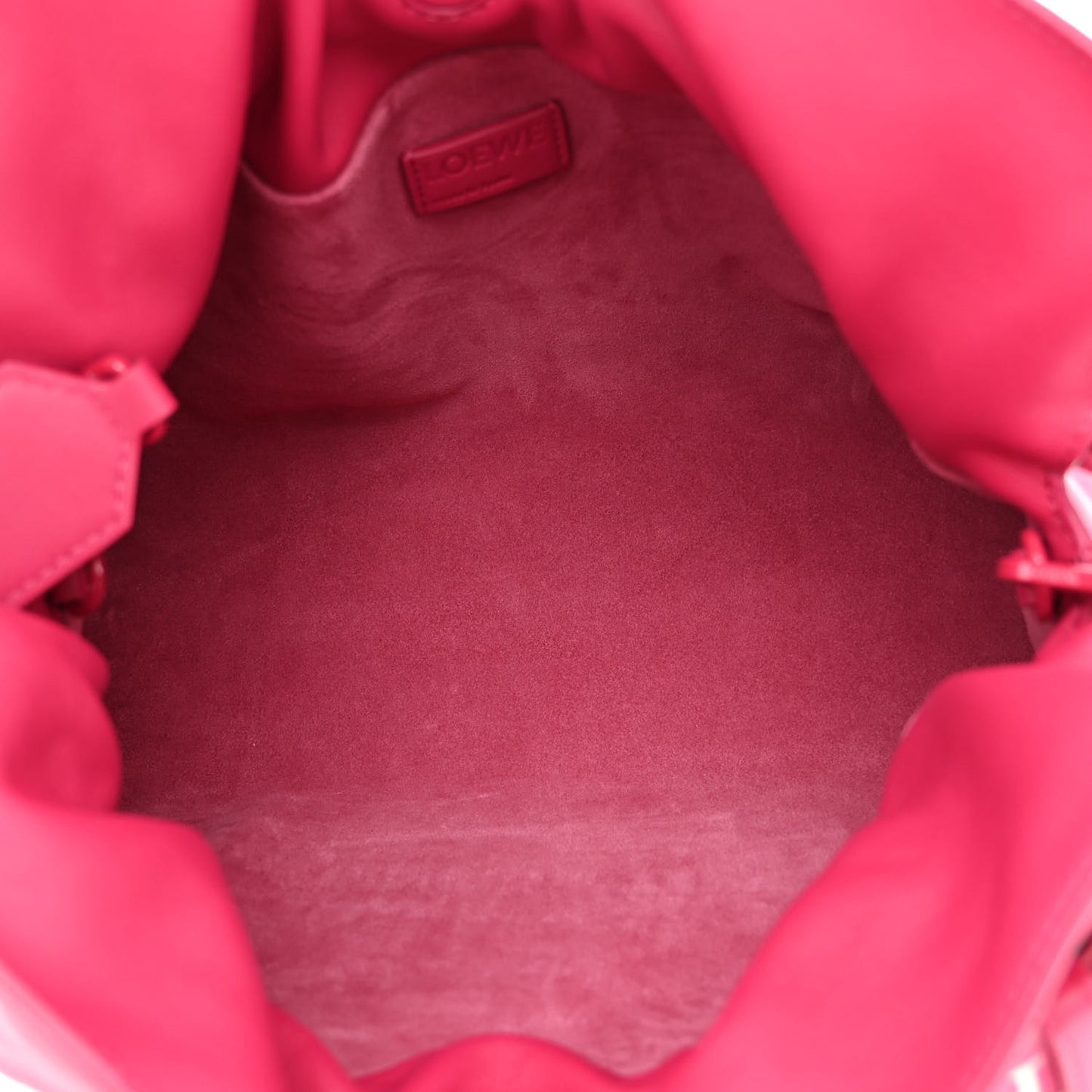 Satin Calfskin Monochrome Flamenco Knot Clutch Ruby Red Glaze