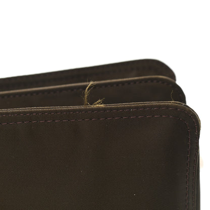 Fendi Nylon Vitello Cover Logo Embossed Mini Peekaboo I SEE U Satchel Ebano Sunflower 10 of 11