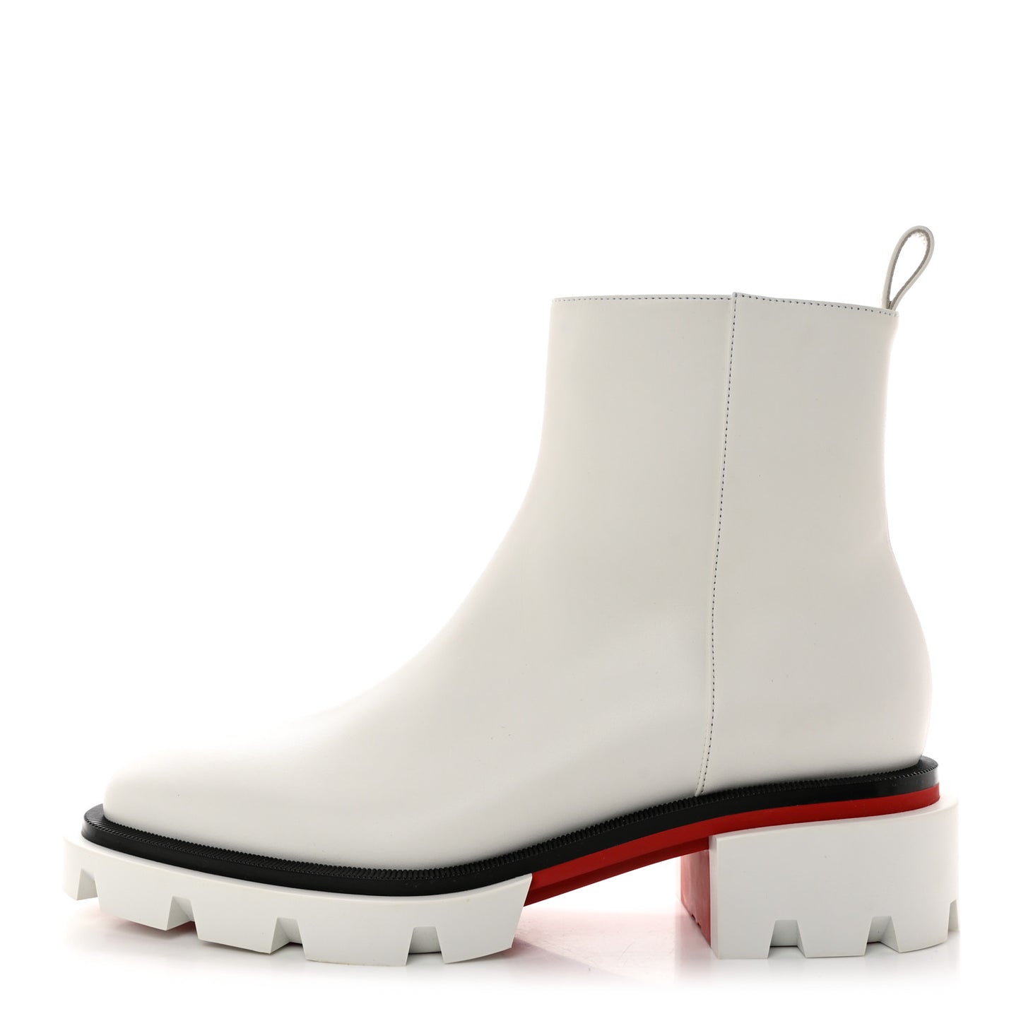 Calfskin Maxiboot Boots 38.5 Bianco