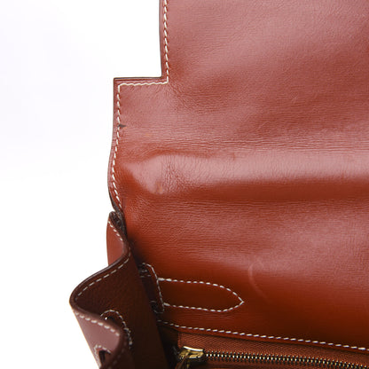 Hermes Box Kelly Retourne 32 Brique 13 of 14