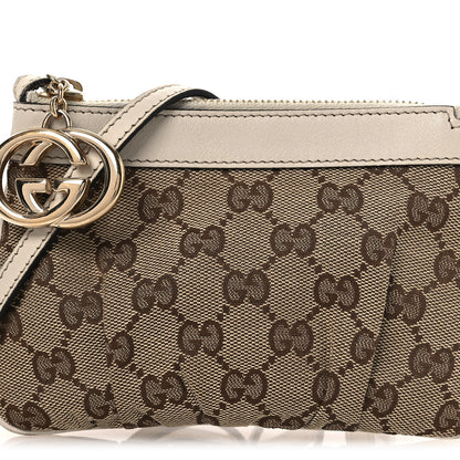 Gucci Monogram GG Heart Charm Crossbody Pochette White 7 of 10