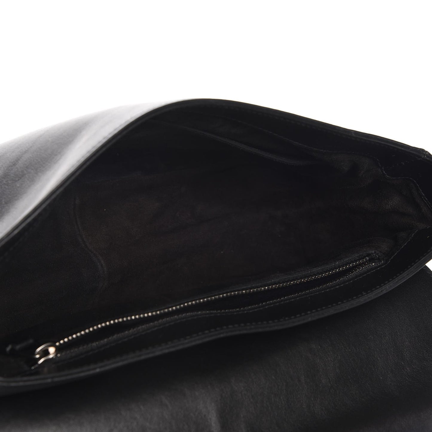 Calfskin Tassel Saddle Bag Black