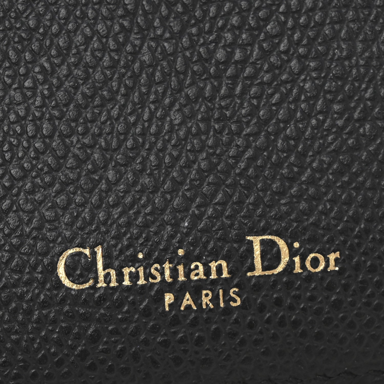 Christian Dior Grained Calfskin Cannage Diorama Wallet Black 6 of 10