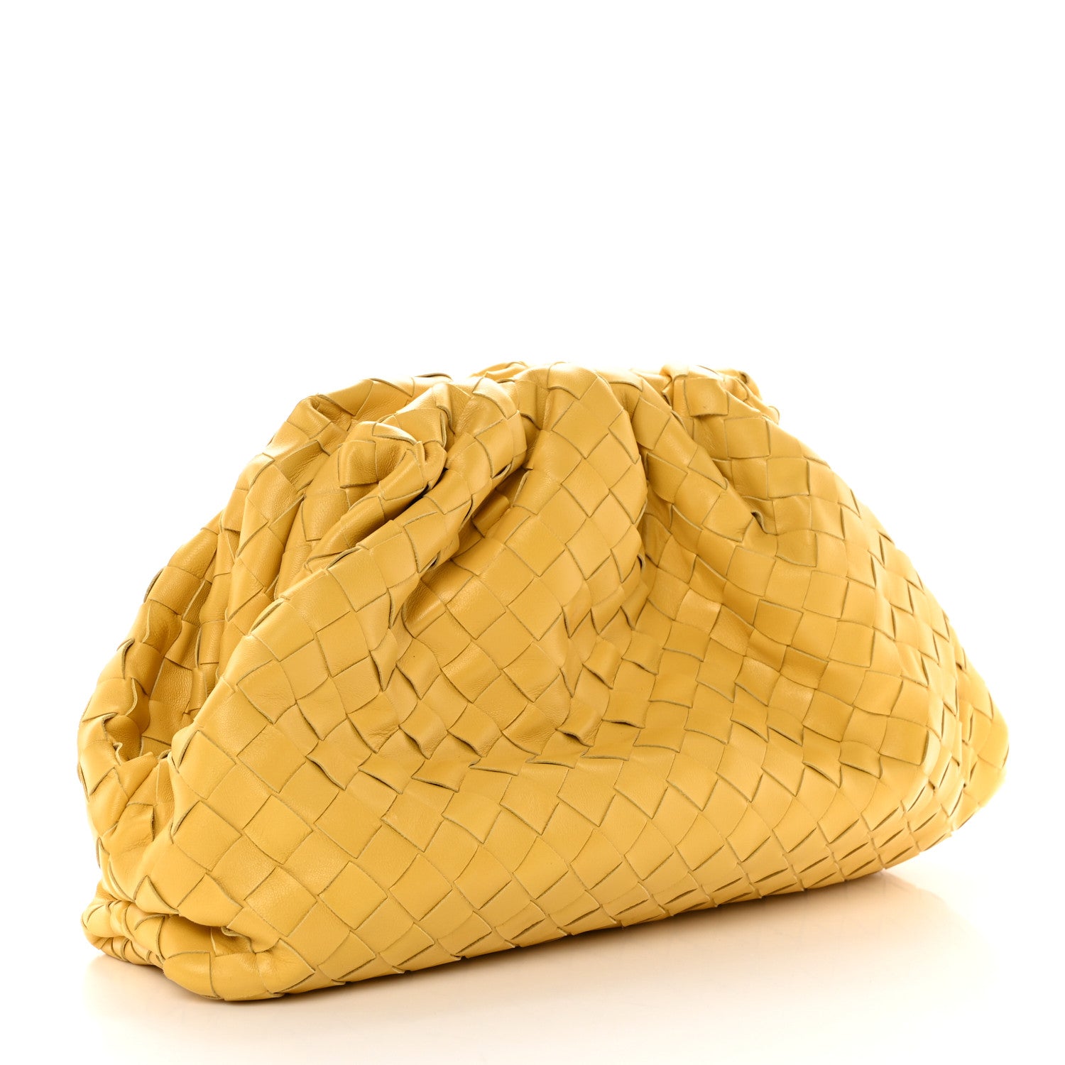 Bottega Veneta Nappa Maxi Intrecciato The Pouch Oversized Clutch Corn 3 of 8