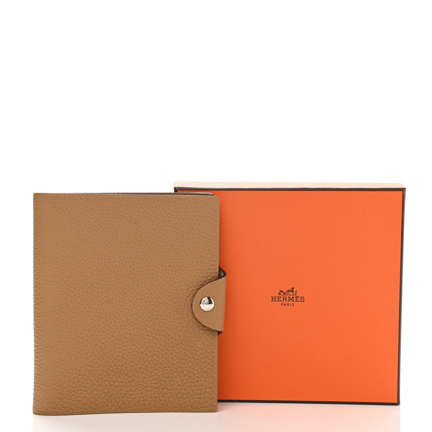 Hermes Togo Ulysse PM Notebook Cover Biscuit 10 of 10