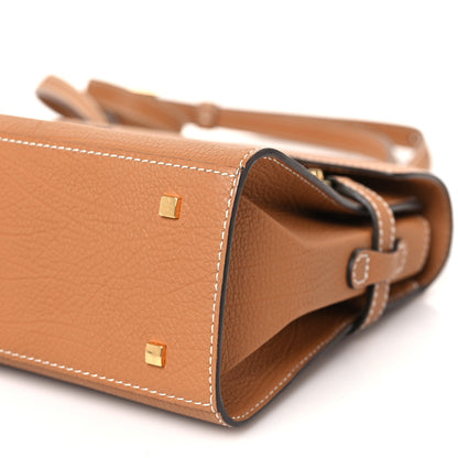 Delvaux Crispy Calfskin Mini Tempete Satchel Vegetal 8 of 9