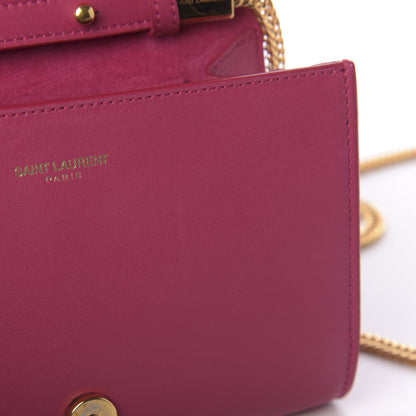 Saint Laurent Calfskin Small Classic Y Satchel Fuchsia 12 of 14