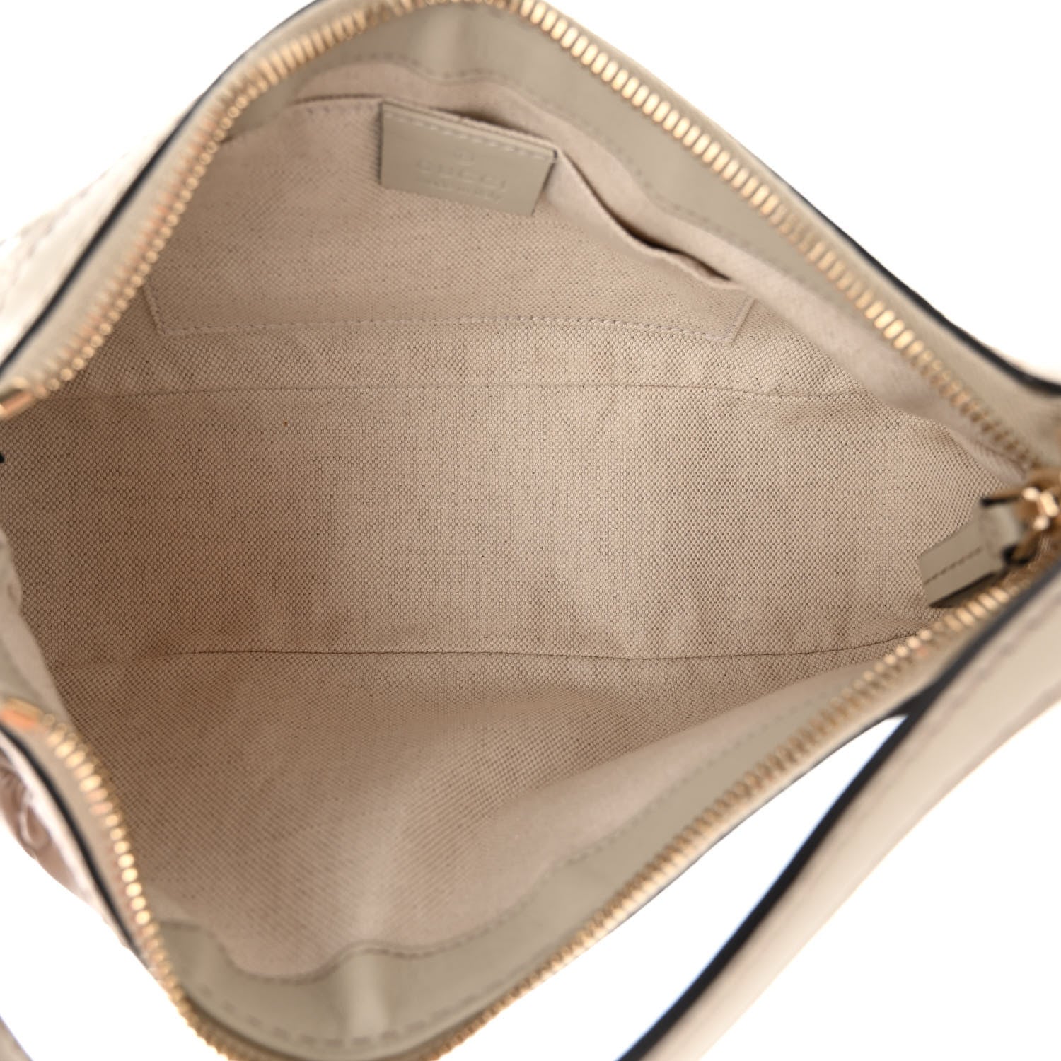 Gucci Guccissima Small Mayfair Bow Detail Shoulder Bag Off White 5 of 12