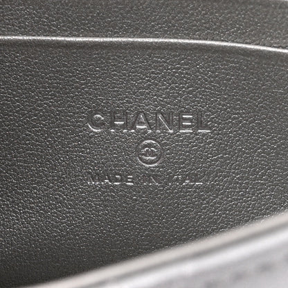 Chanel Lambskin Quilted Chain Top Handle Phone Holder With Chain Silver 6 of 11