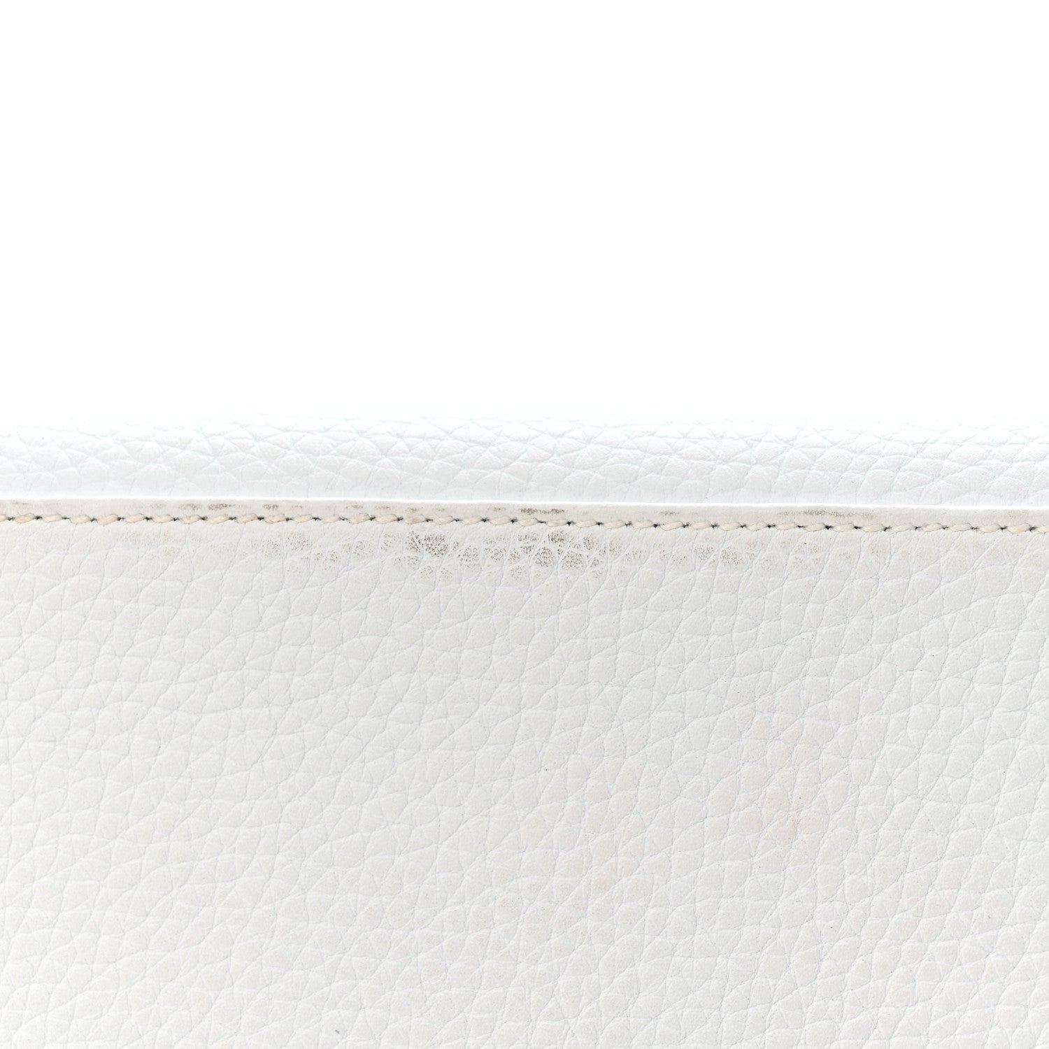Hermes Taurillon Clemence Horseshoe Kelly Retourne 28 White Jaune D'Or 18 of 19