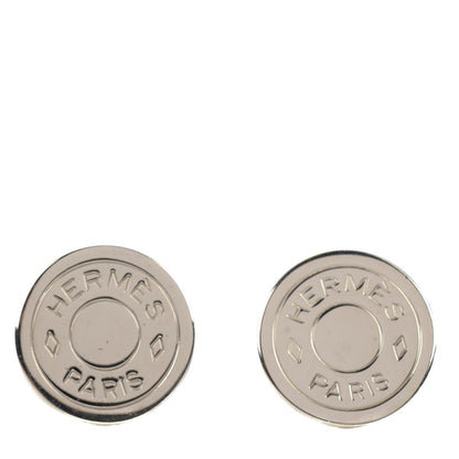 Hermes Palladium Clou De Selle Clip On Earrings 1 of 5