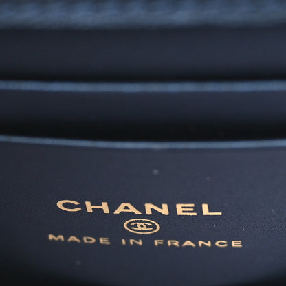 Chanel Iridescent Lambskin Quilted Top Handle Flap Clutch With Chain 5 of 10