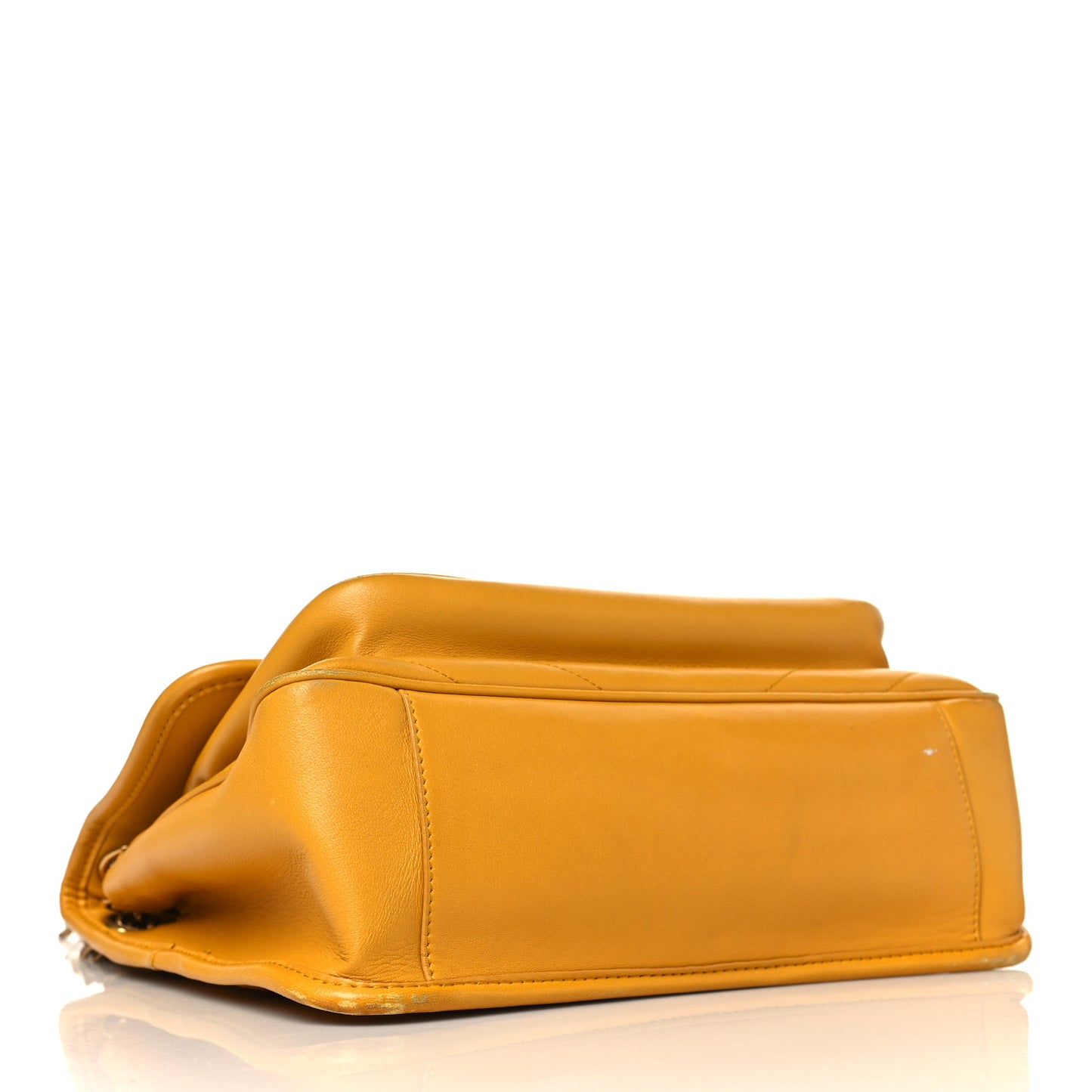 Lambskin Matelasse Monogram Medium Niki Chain Satchel Yellow