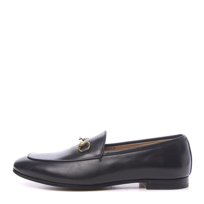 Gucci Calfskin Womens Jordaan Loafers 38.5 Black 1 of 9