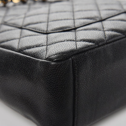 Chanel Caviar Quilted Petit Shopping Tote PST Black 11 of 13