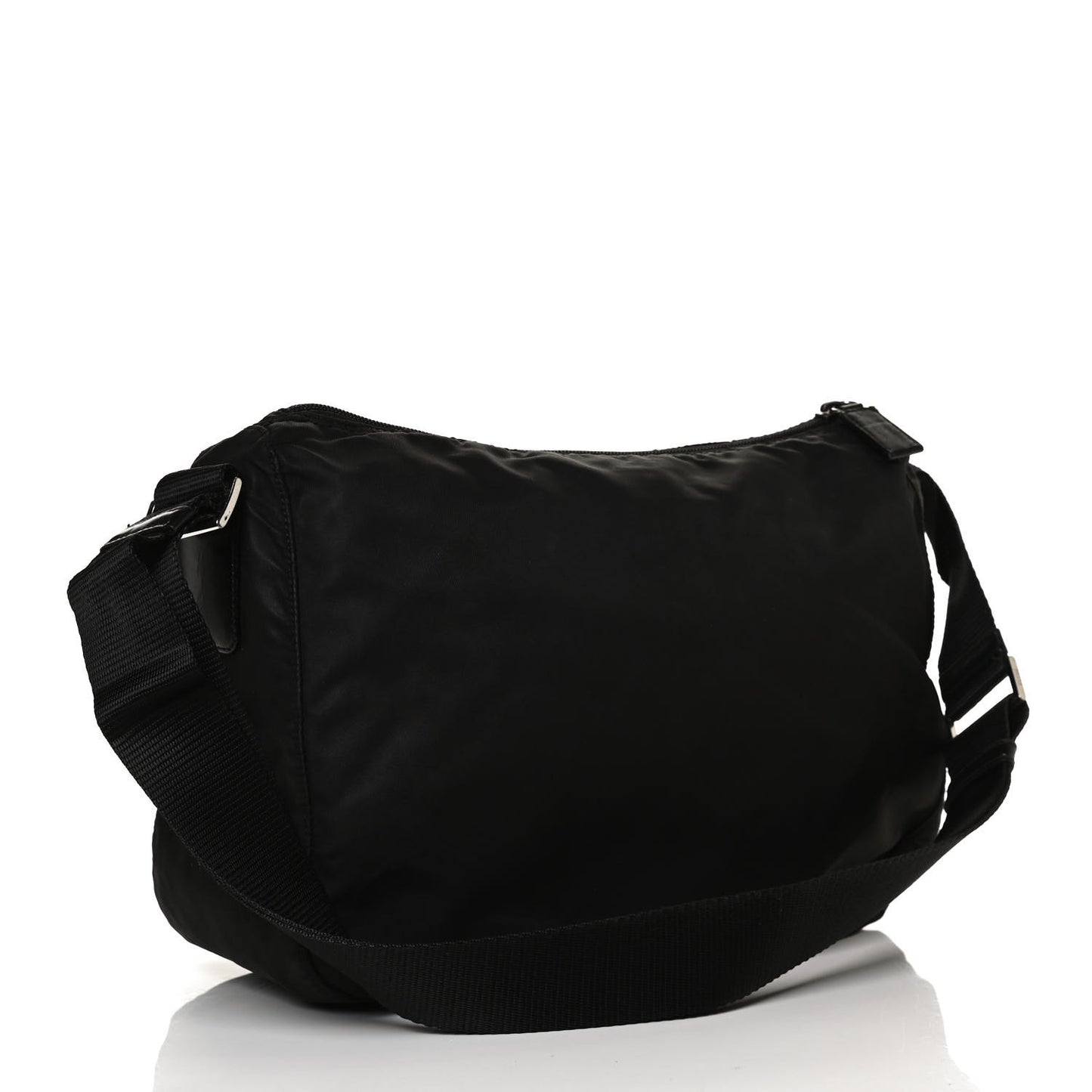 Nylon Vela Messenger Bag Black