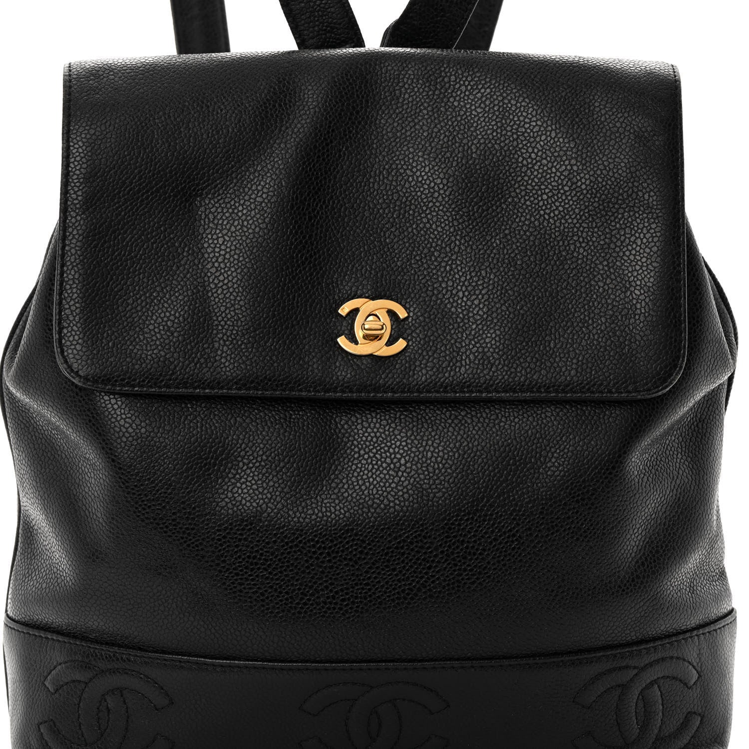 Chanel Caviar CC Backpack Black 10 of 21