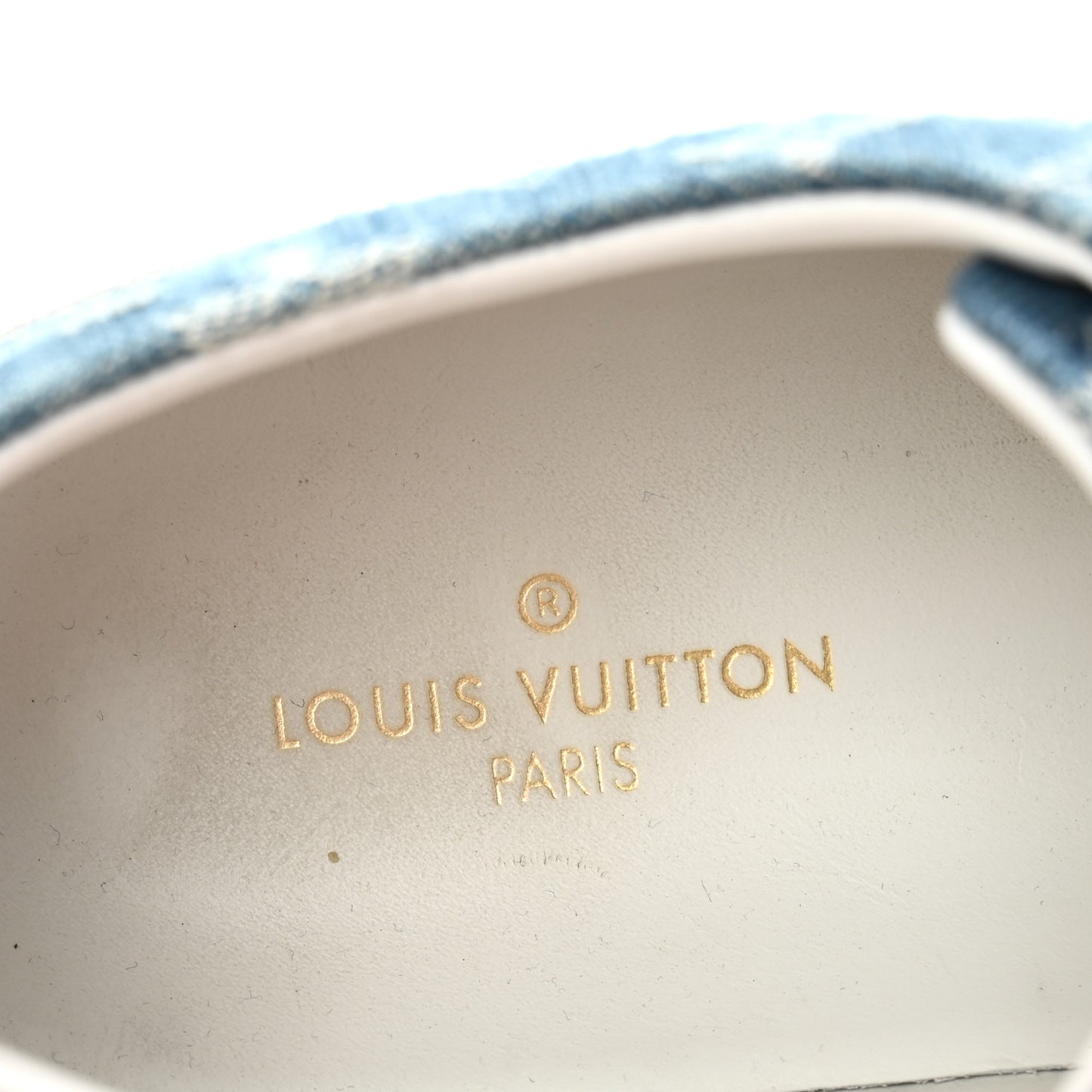 Denim Monogram Stellar Sneakers 38.5 Bleu Jeans Blue